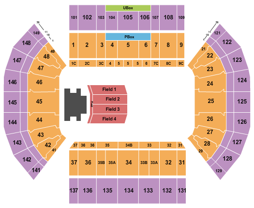 LaVell Edwards Stadium Stadium of Fire Seating Chart